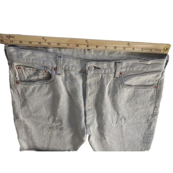 Vintage LEVI'S 501 XX Men's 38x32 Denim Jeans‎ Straight Light Gray 80s 90s - Picture 14 of 16